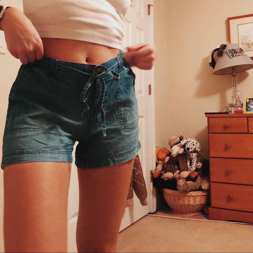 Chambray Shorts
